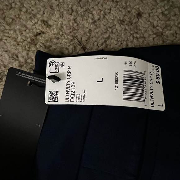 Adidas Women’s Gold Pants - Navy Blue - Picture 3 of 4